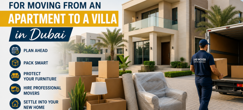 Top 10 tips for moving from an apartment to a villa in Dubai