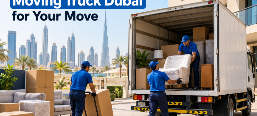 Moving truck Dubai for home relocation